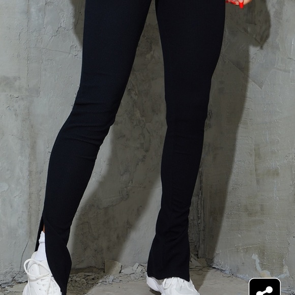 Brand new PLT ribbed split leggings size small - Picture 2 of 4